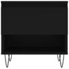 vidaXL Couchtische 2 Stk. Schwarz 50x46x50 cm Holzwerkstoff