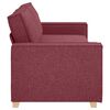 vidaXL 3-Sitzer-Sofa Weinrot 180 cm Stoff