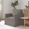 vidaXL Sofa Taupe Gesamtabmessungen: 78 x 78 x 80 cm (B x T x H) Samt