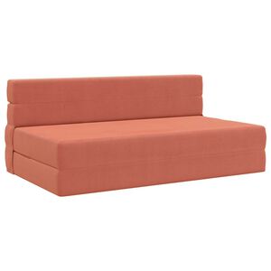 vidaXL Klappsofa Bett Rot-Orange 152 x 86,5 x 60 cm Stoff