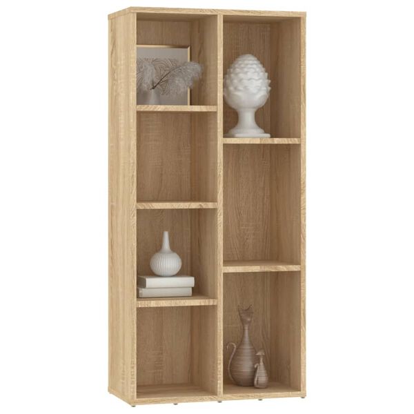 vidaXL Bücherregal Sonoma-Eiche 50x25x106 cm Holzwerkstoff
