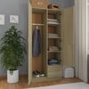 vidaXL Kleiderschrank Sonoma-Eiche 80x52x180 cm Holzwerkstoff