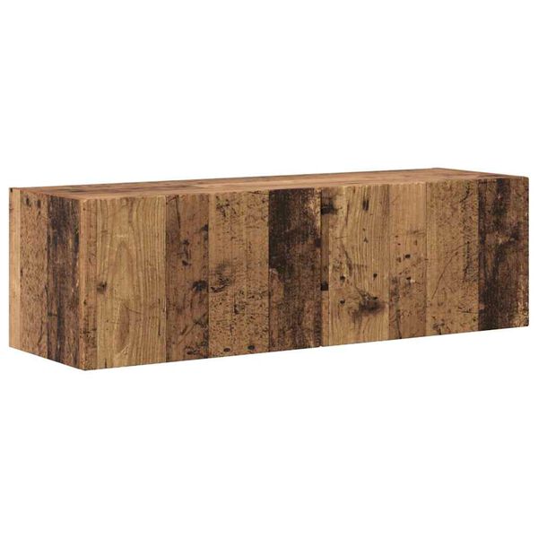 vidaXL TV-Wandschrank Altholz 98 x 31 x 29,5 cm Holzwerkstoff