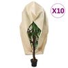 vidaXL Wintervlies mit Rei&szlig;verschluss 10 Stk. 70 g/m&sup2; 2,36x2 m