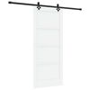 vidaXL Schiebet&uuml;r ORKDAL 86 x 198,5 cm Holzwerkstoff Wei&szlig; und Schwarz