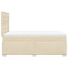 vidaXL Boxspringbett mit Matratze Creme 120x200 cm Stoff