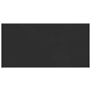vidaXL Fensterbank Schwarz mit Holzmaserung 100 x 45 x 4,5 cm PVC