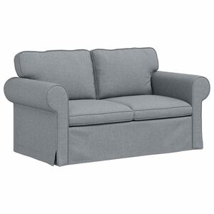 vidaXL Sofa Hellgrau 155 x 82 x 80 cm Stoff