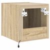 vidaXL TV-Wandschrank mit LED-Leuchten Sonoma-Eiche 30,5x35x30 cm