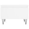 vidaXL Couchtische 2 Stk. Wei&szlig; 50x46x35 cm Holzwerkstoff