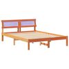 vidaXL Bettrahmen Wachsbraun 120 x 190 cm Massives Kiefernholz
