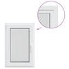 vidaXL Kellerfenster Innenseite Farbe Wei&szlig; RISOR 50 x 100 cm