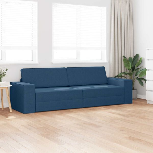 vidaXL Schlafsofa Marineblau 245 x 78 x 77 cm Stoff