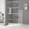 vidaXL Duschwand f&uuml;r Begehbare Dusche Silbern 115x195 cm ESG-Klarglas