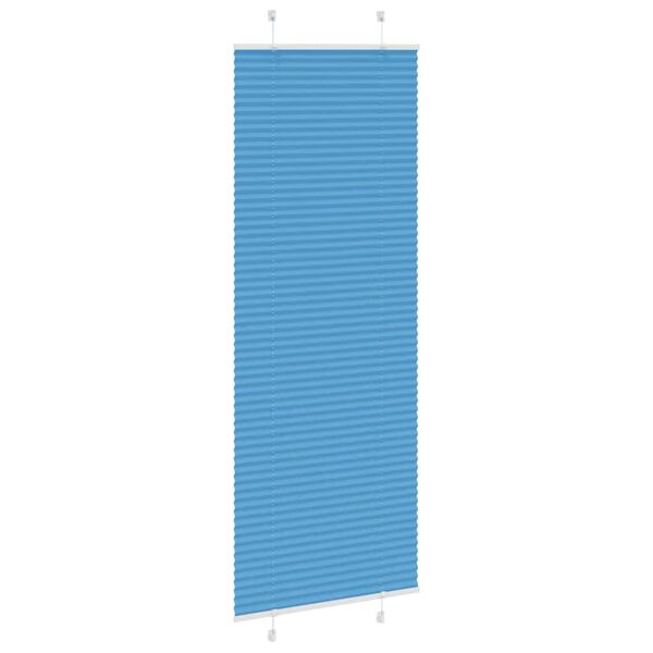 vidaXL Plissee Blau 70x200 cm Stoffbreite 69,4 cm Polyester