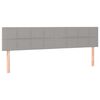 vidaXL Boxspringbett mit Matratze Hellgrau 120x190 cm Stoff