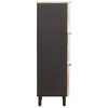 vidaXL Highboard mit T&uuml;r Wei&szlig;e gewaschene Oberfl&auml;che 40 x 33 x 110 cm
