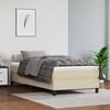 vidaXL Boxspringbett mit Matratze Creme 80x200 cm Kunstleder