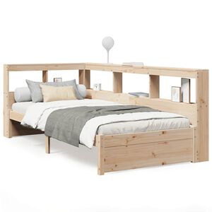 vidaXL B&uuml;cherregalbett ohne Matratze 75x190 cm Massivholz Kiefer
