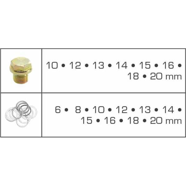 BRILLIANT TOOLS 543-tlg. &Ouml;lablassschrauben und Dichtungen Set