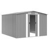 vidaXL Gartenhaus 257x298x178 cm Metall Grau