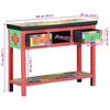 vidaXL Konsolentisch Mehrfarbig 100 x 30 x 75 cm Massivholz Mango
