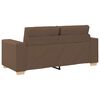 vidaXL Loveseat-Sofa Braun 140 cm Stoff