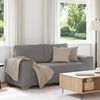 vidaXL Zweisitzer-Sofa Hellgrau 180x77x82 cm Cordstoff