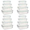 vidaXL Glas-Lebensmittelbeh&auml;lter 16 Stk.