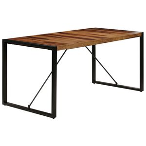 vidaXL Esstisch 160x80x75 cm Massivholz Akazie