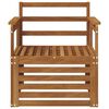 vidaXL Outdoor-Sofagarnitur Natur 71 x 63 x 73 cm Massivholz Akazie