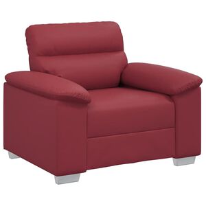 vidaXL Sessel Weinrot 100x81x84 cm Kunstleder