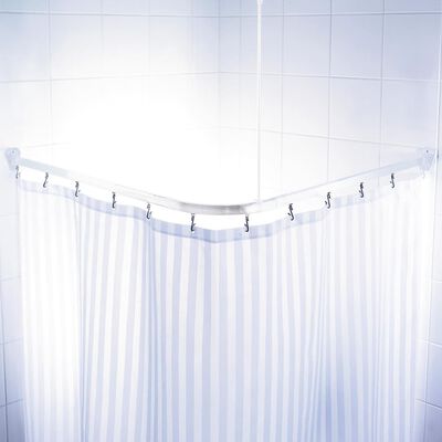 RIDDER Universal-Duschvorhangstange Weiß 160 x 70 cm