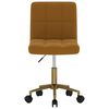 vidaXL Esszimmerstuhl Drehbar Braun Samt