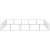 vidaXL Hundezwinger Silbern 25 m&sup2; Stahl