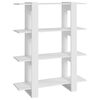 vidaXL B&uuml;cherregal/Raumteiler Wei&szlig; 100x30x123,5 cm