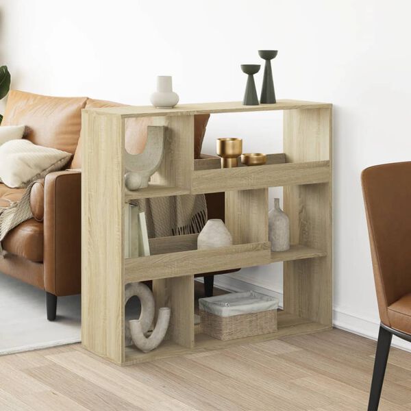 vidaXL Raumteiler Sonoma-Eiche 100x33x94,5 cm Holzwerkstoff