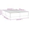 vidaXL Boxspringbett mit Matratze Creme 140x200 cm Stoff