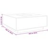 vidaXL Couchtisch mit Infinity-LED Sonoma-Eiche 100x100x40 cm