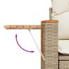 vidaXL 4-tlg. Garten-Sofagarnitur mit Kissen Beige Poly Rattan