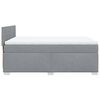 vidaXL Boxspringbett mit Matratze Hellgrau 140x200 cm Stoff