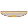 vidaXL Stufenmatten 10 Stk. 56x17x3 cm Beige Halbrund