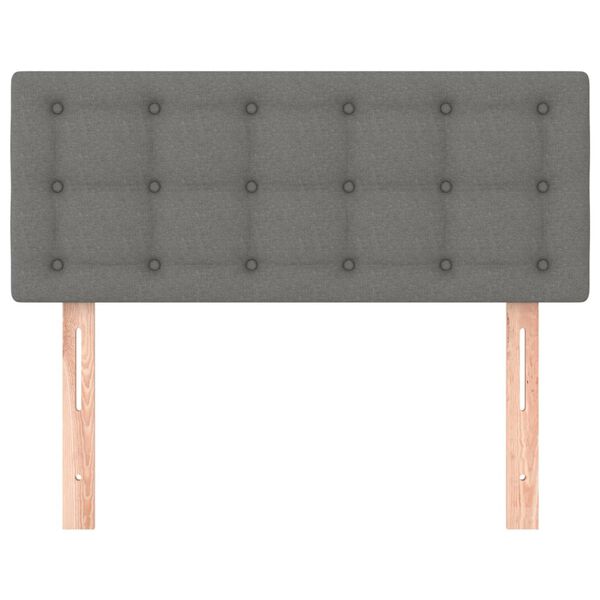 vidaXL Kopfteil Dunkelgrau 100x5x78/88 cm Stoff
