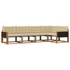 vidaXL Outdoor-Sofagarnitur 5 stk. Natur und Beige