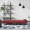 vidaXL Schlafsofa mit Getränkehaltern Rot Kunstleder