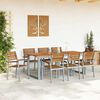 vidaXL Gartenstuhl 8 pcs Braun 56 x 57 x 87 cm Massivholz Akazie