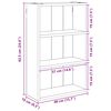 vidaXL Badezimmer-Wandschrank Ger&auml;ucherte Eiche 40 x 16 x 62,5 cm