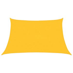vidaXL Sonnensegel 160 g/m&sup2; Gelb 3/4x2 m HDPE