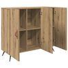 vidaXL Sideboard Artisan-Eiche 89,5 x 34 x 80 cm Holzwerkstoff
