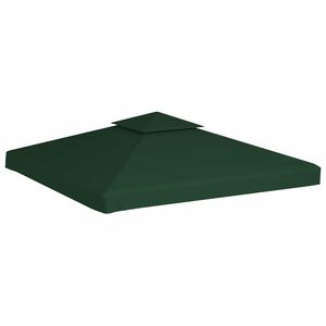 vidaXL Pavillon-Ersatzdach 310 g/m&sup2; Gr&uuml;n 3x3 m